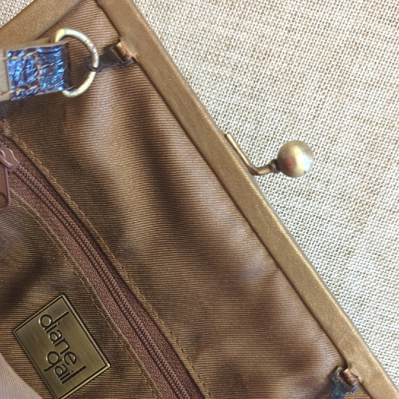 Vintage Leather And Snakeskin Trim Purse - Picture 7 of 9